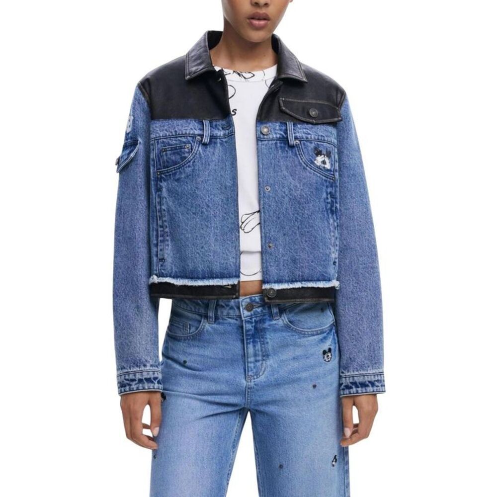 Desigual Blue Cotton Denim Women's Jacket